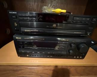 Sony multi-disc player & TEAC AG-V8500 Receiver 