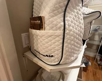 KitchenAid stand mixer (covered)