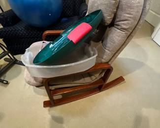 Cushioned rocking chair