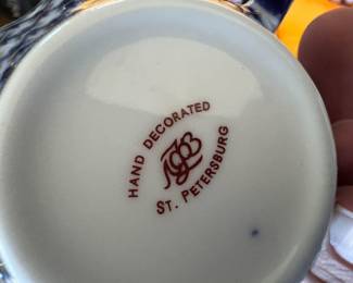 St, Petersburg Fine China