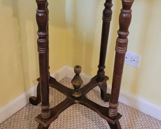 Brass Top Accent Table