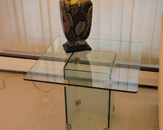 Glass Side Table