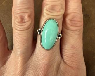 Retired James Avery turquoise Ring