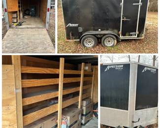 Homesteader Patriot Enclosed Trailer w/ Shelves