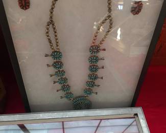 Turquoise squash blossom 