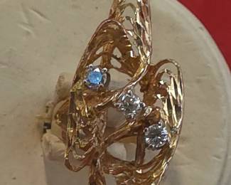 Gorgeous 14K and Diamonds custom made ring