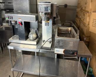 coffee machines + warming tray (not including table)