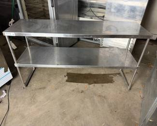 Avantco Stainless Steel Double Deck Overshelf - 18" x 60"