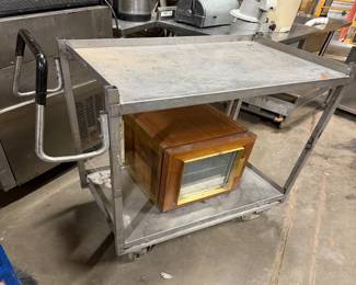 metal equipment cart (not including mini fridge)