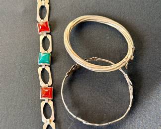 Sterling silver bracelets and bangles