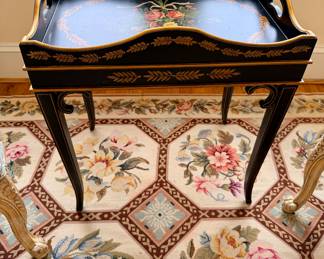 Vintage hand painted tray table