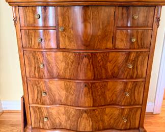 French Provincial style dresser with serpentine front 