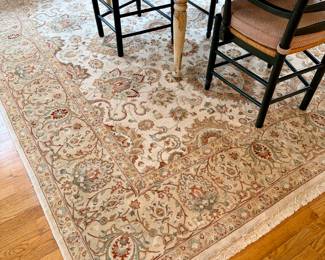 Hand woven rug.  Approx 10' x 8'.