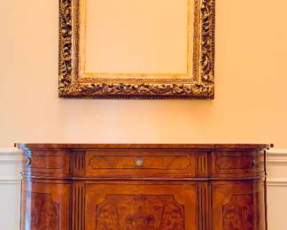 Neoclassic Italian style burl wood sideboard in the style of Francesca Molon. 