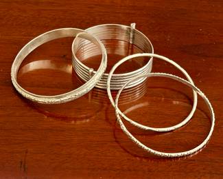 Silver bangles