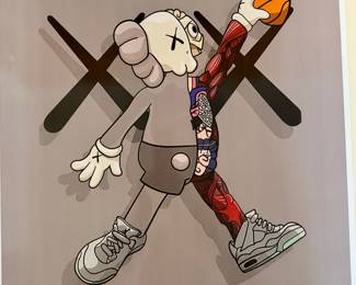 KAWS unframed poster