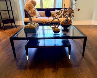 Custom two piece nesting coffee table