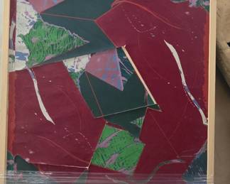 Gerald Lubensky abstract collage.