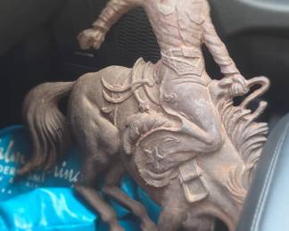 Cast iron cowboy.