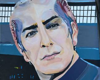 Adam Rickman painted by Stat Trek artist.
