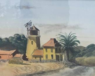 Leon Amyx watercolor.