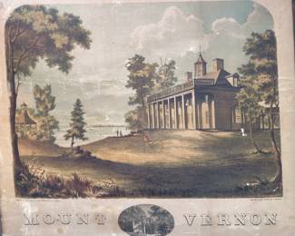 Old litho of Mt. Vernon.