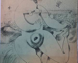 John Hultberg 1940s drawing.