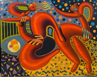 Huge Mexican surrealist painting.