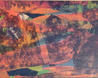 David Cole 1950s Bay Area monoprint.