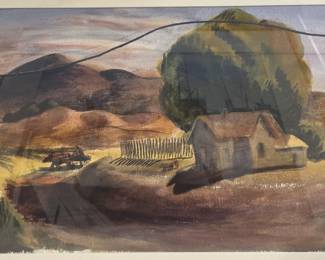 Leon Amyx watercolor.