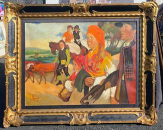 1940s European paint I ng.