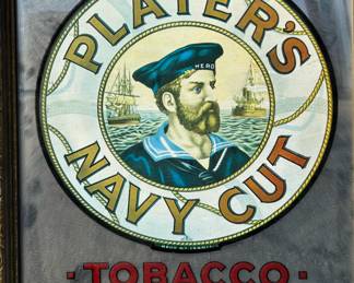 Navy Cut Point of purchase mirror.