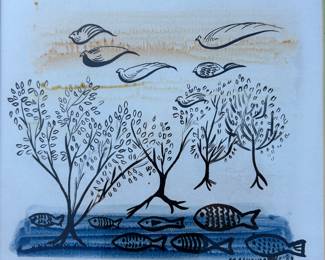 Cuban watercolor 1967.