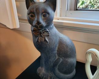 cast metal cat door stop, numbered in next pic