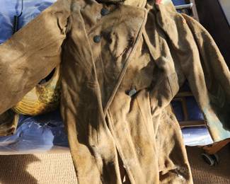 WWI Army coat and jacket w medals & buttons