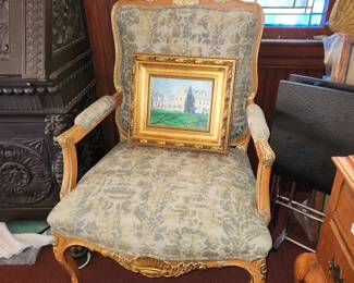 Pair of ornate chairs