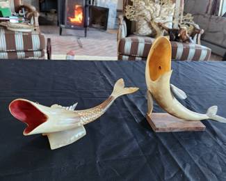 Vintage carved fish