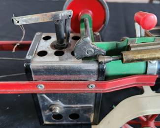 Vintage metal steam wagon by Mamod. Works!