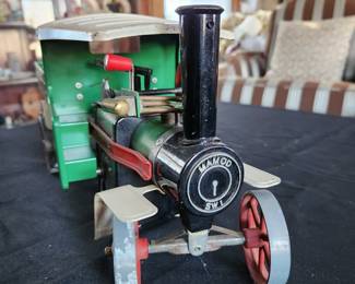 Vintage metal steam wagon by Mamod. Works!