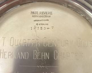 Paul Revere Replica Sterling Bowl