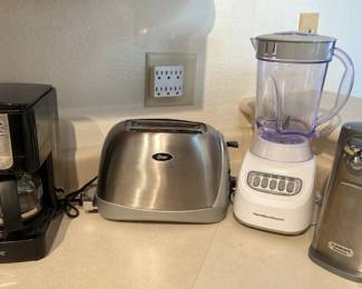 Cuisinart Can opener, HB Blender, Small Mr. Coffee, Etc.