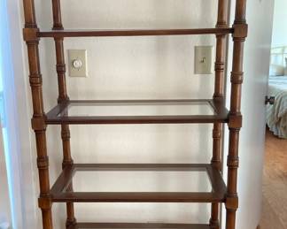 MidCentury Modern ShelfGlass And Wood