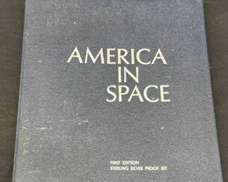 America in Space Complete Coin Set Franklin Mint First Edition Sterling Silver Proof