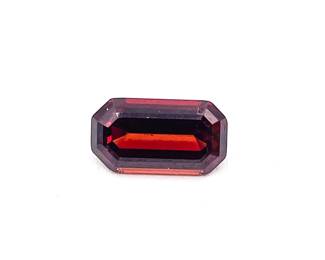 Emerald Cut Malaya Garnet Gemstone 2.07 Carats