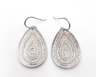 Anna Beck Sterling Silver Dangle Teardrop Earrings