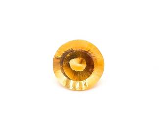 9.20 Carat Round Cut Citrine Gemstone