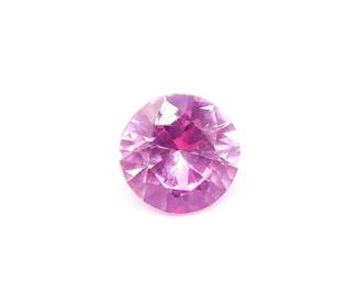 Round Brilliant Cut Pink Sapphire