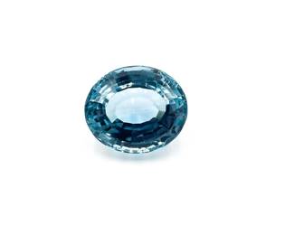 Round Brilliant Cut 34.33 Blue Topaz Gemstone
