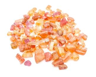 Group Of Uncut Imperial Topaz Gemstones 200 Carats