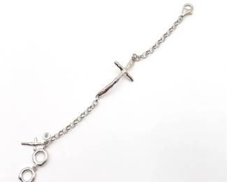 Silpada Sterling Silver "In Good Faith" Cross Bracelet